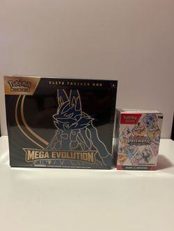 Mega evolution lucario etb and prismatic booster bundle