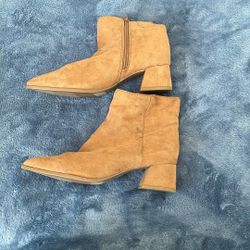 tan heels boots