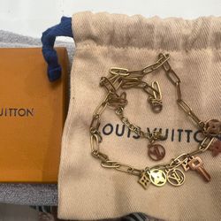 Gold LV Necklace 