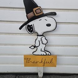Snoopy Thanksgiving Yard Sign 
