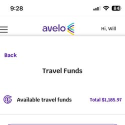 Avelo Travel Funds $1,185 - Discounted