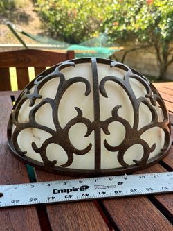 Iron Wall Sconce - Half-Moon Shaped Wall Mounted Uplighting