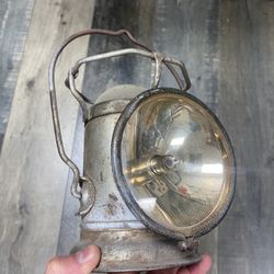 Vintage Delta Powerlight Double Clear Globe Railroad Lantern Train Lamp Light