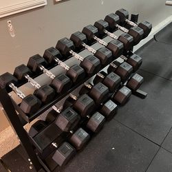 DUMBBELLS/ WEIGHTS/ GYM EQUIPMENT/ DUMBBELL RACK