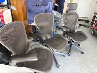 Brand new headrest and fully loaded Herman Miller Aeron office chairs
