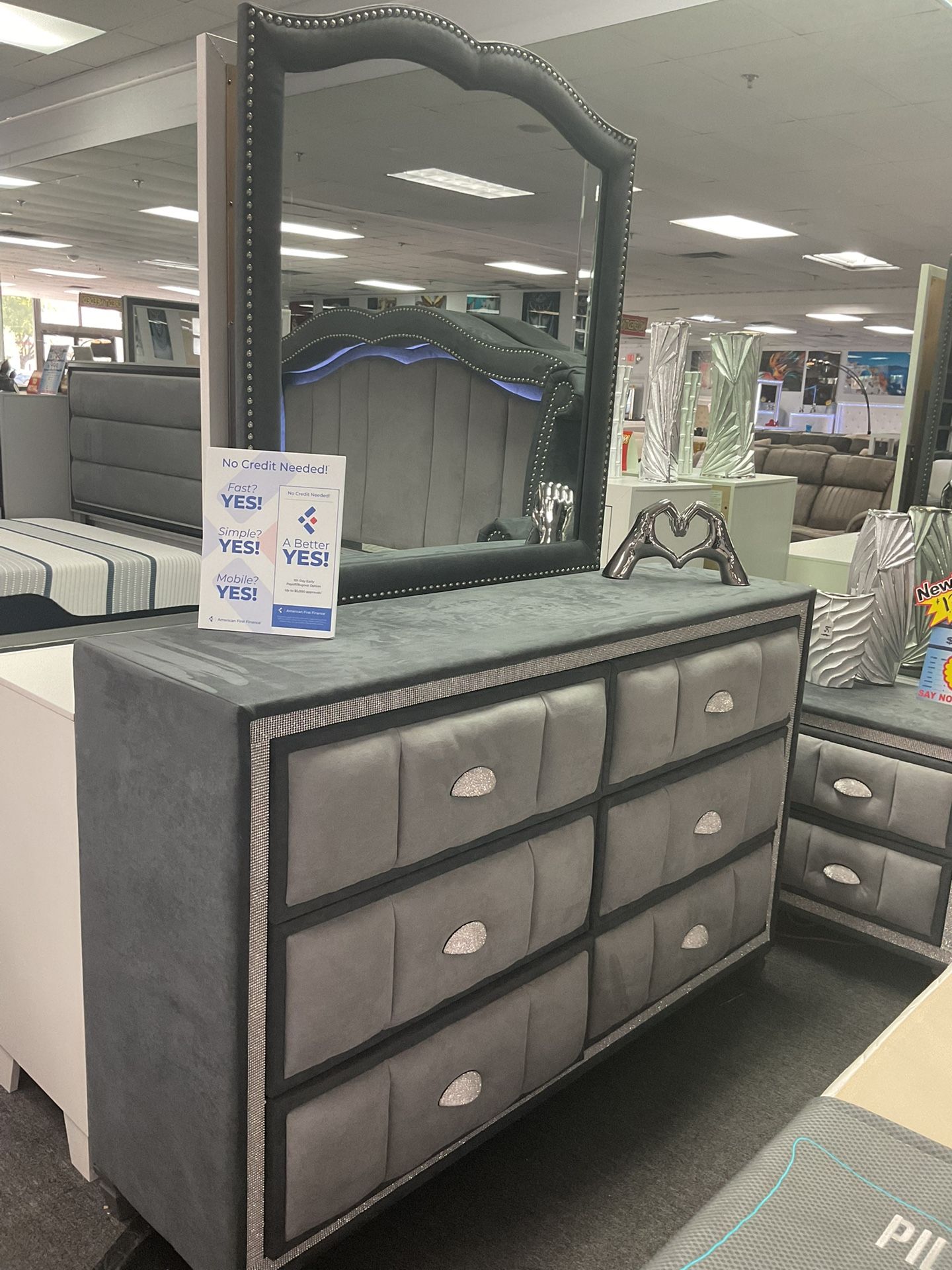 OVERSTOCK FURNITURE SALE (stunning dressers and mirrors) up to 30%-70% OFF RETAIL.