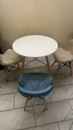 Table and chairs