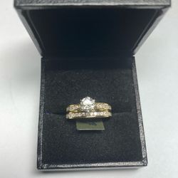 Yellow Gold Diamond Wedding Set