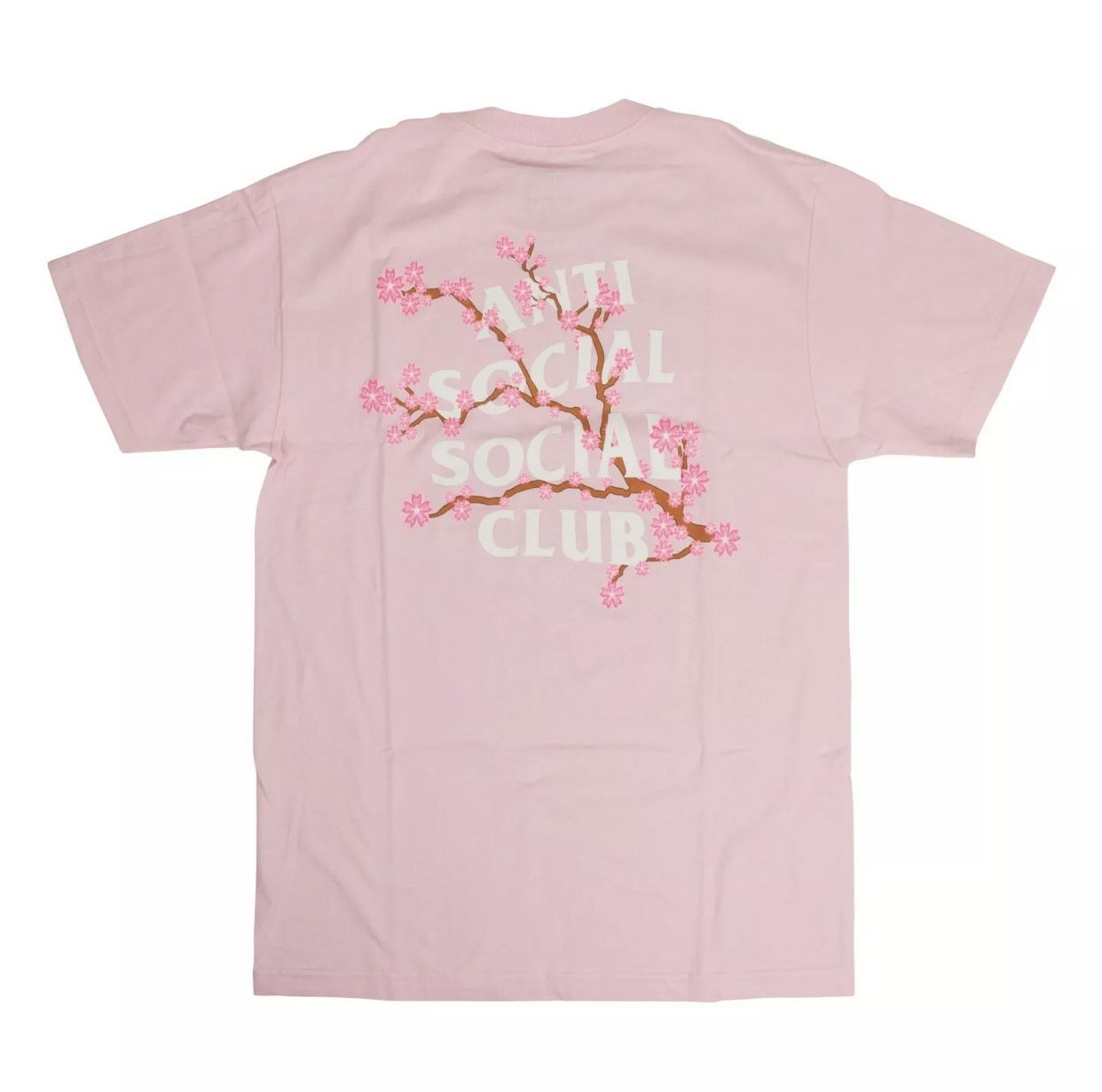 Anti Social Social Club Cherry Blossom T-Shirt 'Pink' Size S
