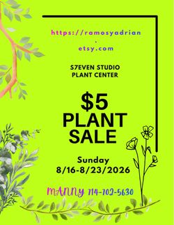 $5 plant sale