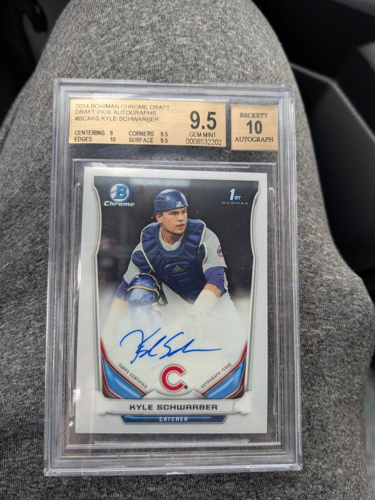 Kyle Schwarber 2014 Bowman Chrome 1st Auto Autograph