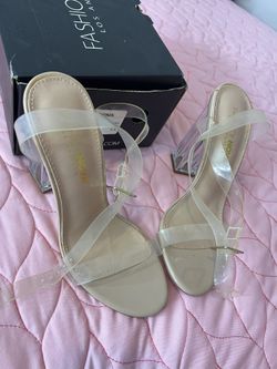 Clear Nude Heels 