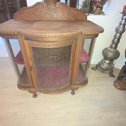 1800's Antique Tea Cabinet From Belgium. 