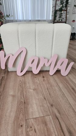 mama wood sign