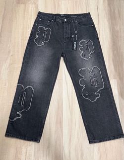 Purple jeans