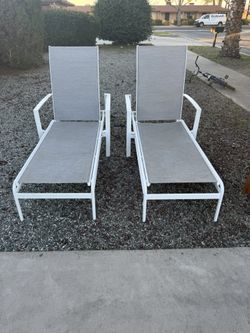 Pool Lounge Chairs $80 For The Pair 