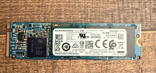 2TB Toshiba NVME Gen 3