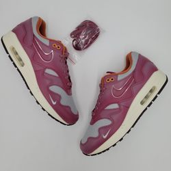 Nike Air Max 1 Patta Waves "Rush Maroon" 🆕️ Size 10 🔹️ Brand NEW DS, 100% Authentic  ✅️ DO9549 001 🔥🔥