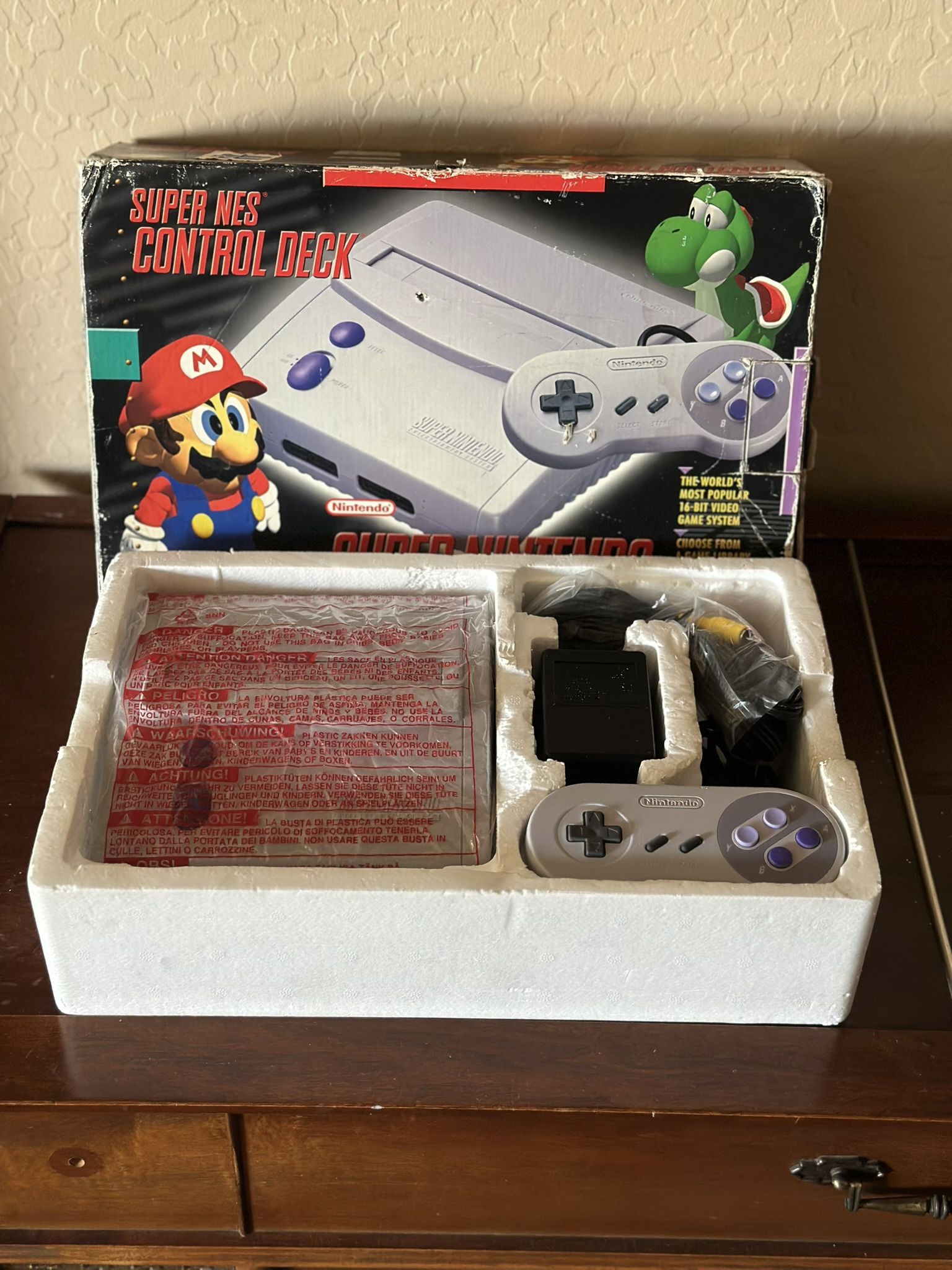 Super NES Nintendo SNES Jr Console In Box