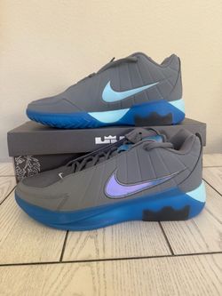 New Nike LeBron Witness IX Cool Grey Aurora Blue HQ8034 005 Men’s Size 10 NWB