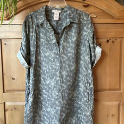 Philosophy Shirt Dress Sz Xl