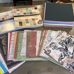 7” Of NEW 12” Scrapbooking Assorted Paper