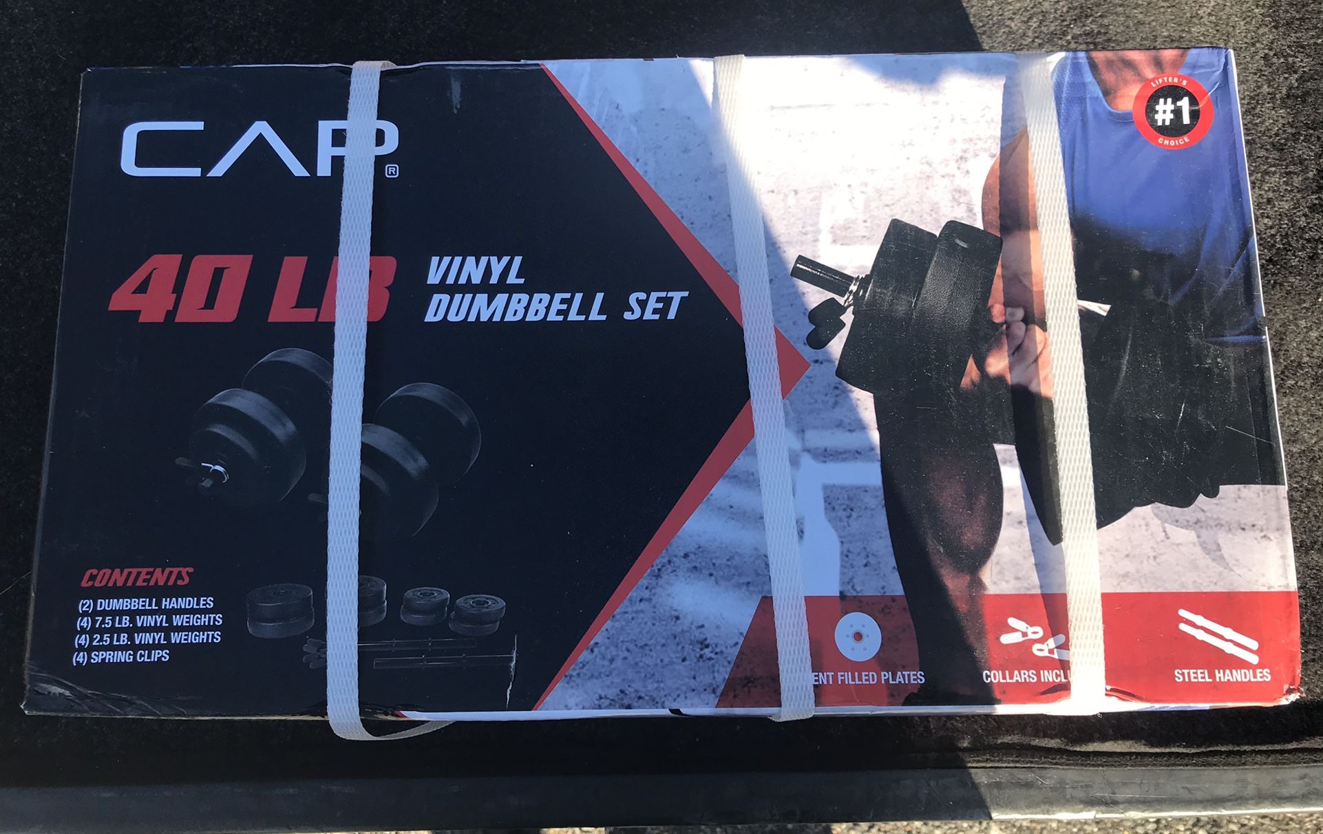 Vinyl Dumbbell Set 40lbs. BRAND NEW