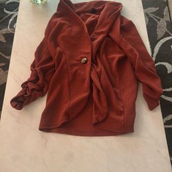 Orange Work Blazer 