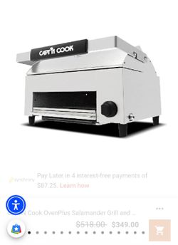 Oven Plus Salamander Grill & Cart