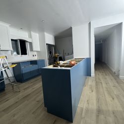 Blue And White Kitchen 