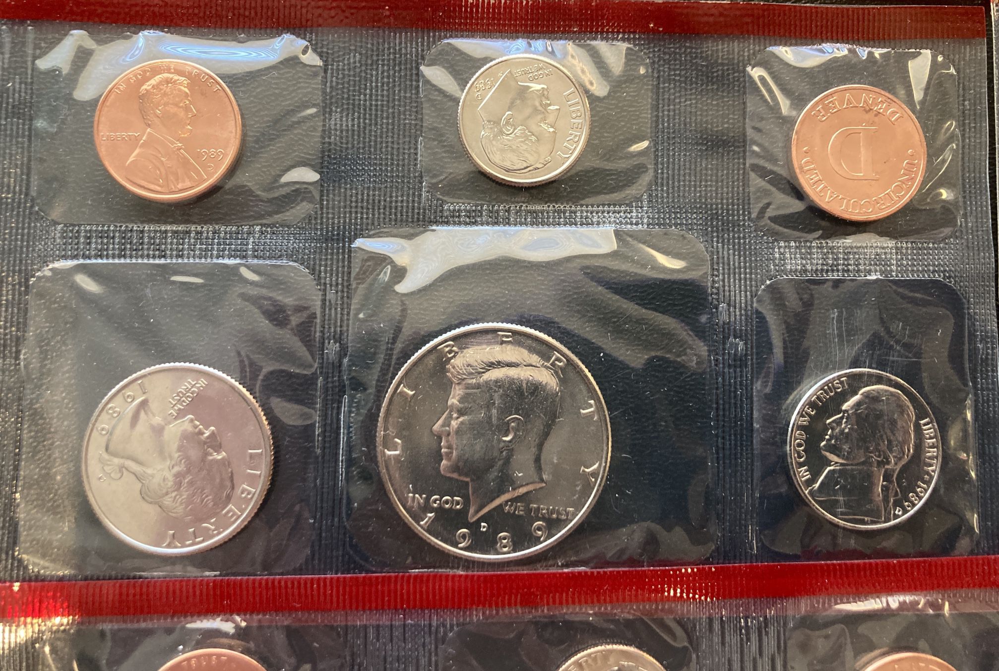 US Coin Collecting Mint Sets $10 Each 1972 & 1987 & 1988 & 1989 & 1991 & 1992 Kennedy Half Dollar 