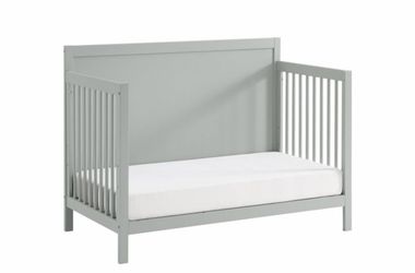 New In Box Gray Crib 4 In 1 Gray 