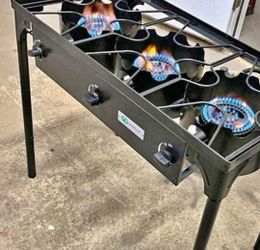 3 Burner Gas Cooker Outdoor Grill Camping Stove 225000 Btu