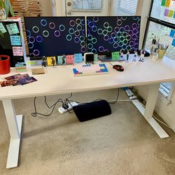 White Standing Desk