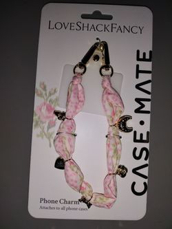Love Shack Fancy : Anchor Card Scarf Phone Charm