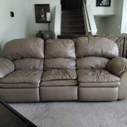 Reclining  Leather Couch