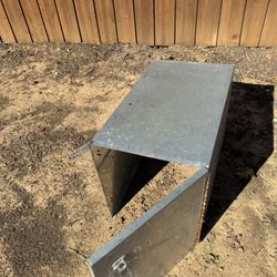 Heavy Steel box size 18.5”w x 32”L x 20.5” H