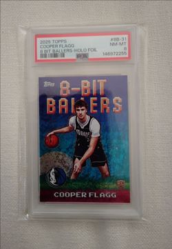 2025 Topps 8 Bit Baller Holo Foil - Cooper Flagg