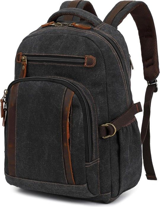 Vintage Canvas Travel Laptop Backpack
