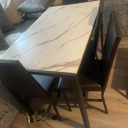 Dining Table Set 4 Chairs
