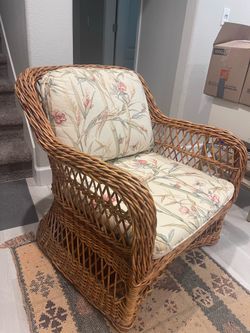 Vintage Rattan Arm Chair
