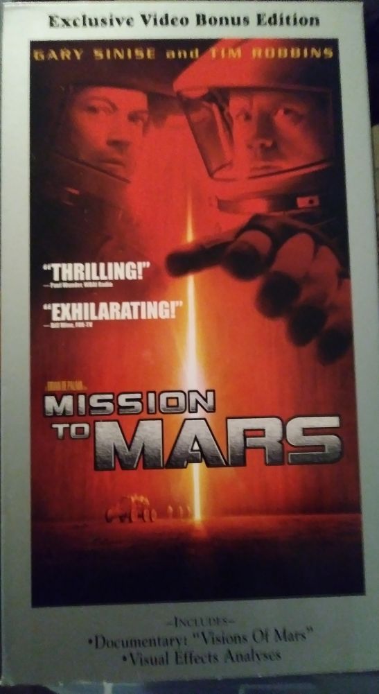 Mission to Mars "VCR/VHS Movie"