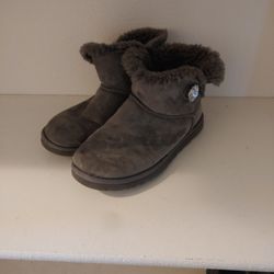Grey Gemstone Sparkly Ugg Size 7 Boots
