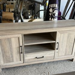 Grey TV Stand-solid Wood