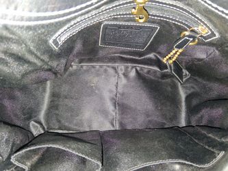 Coach classic black Ergo Jacquard large tote 2000's