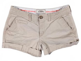 Old Navy Womens Tan Cotton Blend 5 Inch Low Rise Shorts 2