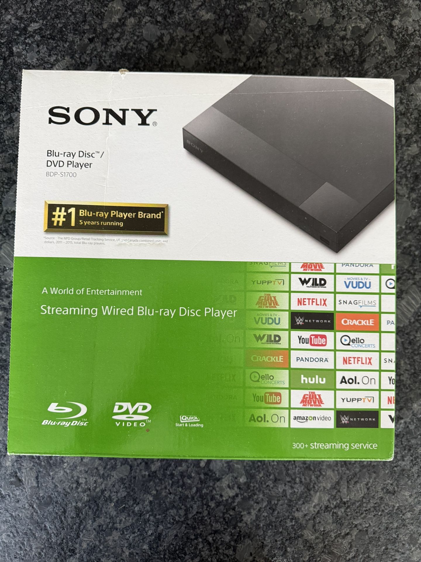 Sony BDP-S1700 Streaming + Blu ray/DVD Player