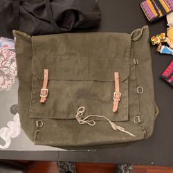 Vintage Green American Camper Backpack