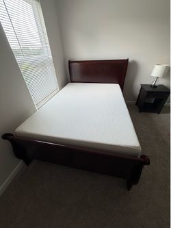 Full bedroom/ 4 drawer chest/ nightstand/ mattress and box spring.
