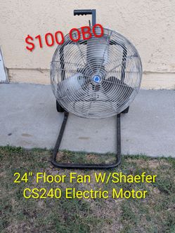 SHOP FLOOR FAN W/ SHAEFER MOROR, MORE BELOW...